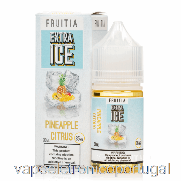 Vape Eletrônico Abacaxi Cítrico - Gelo Extra - Sais De Fruta - 30ml 50mg